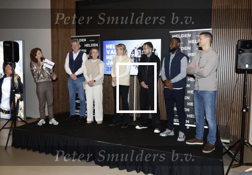 Amsterdam 10 januari 2024
Bekendmaking held van het jaar 2023 van magazine Helden bij Gassan Diamonds. De winnaars zijn Quilindschy Hartman Lutsharel Geertruida en Femke Bol  ( haar ouders haalden prijs op)