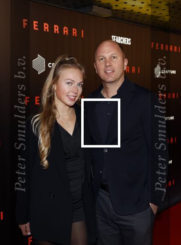 Amsterdam 17 januari 2024
Premiere Ferrari in Pathe arena . Teun de Nooijer en zijn dochter Lilli de Nooijer