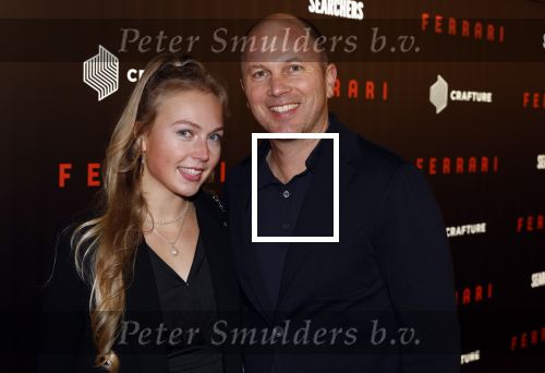 Amsterdam 17 januari 2024
Premiere Ferrari in Pathe arena . Teun de Nooijer en zijn dochter Lilli de Nooijer