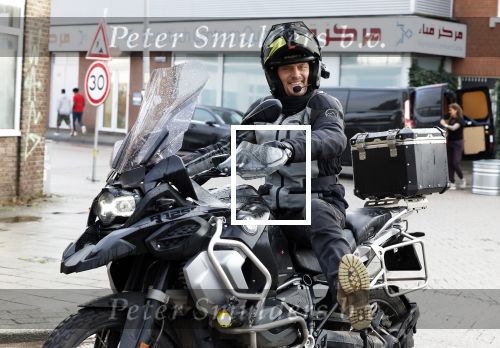 Amsterdam 4 januari 2024
Winston post op zijn BMW motor