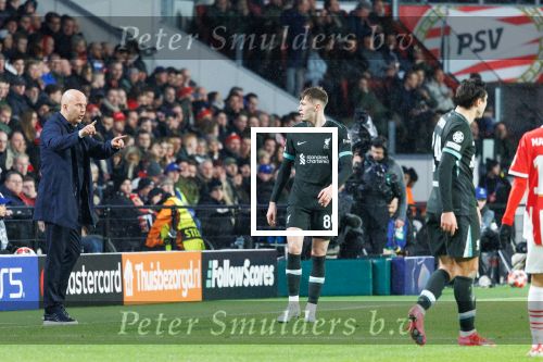 Eindhoven, 29 Januari 2025
8e en laatste wedstrijd  Champions League seizoen 2024-2025 PSV-FC Liverpool, eindstand 3-2
Arne Slot
Fotograaf Marco Ferrageau