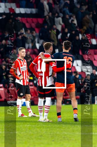 Eindhoven, 15 Februari 2025
Kompetitiewedstrijd
PSV-FC Utrecht, eindstand 2-2
Joey Veerman teleurgesteld
Foto Jan Hoogsteen