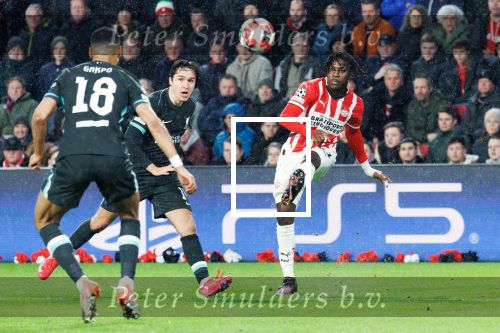 Eindhoven, 29 Januari 2025
8e en laatste wedstrijd  Champions League seizoen 2024-2025 PSV-FC Liverpool, eindstand 3-2
Johan Bakayoko
Fotograaf Marco Ferrageau