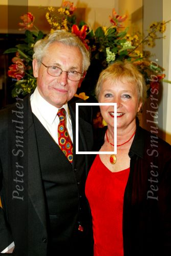 Amsterdam 12 maart 2002
Modeshow Monique Collignon in Sotheby\'s
Judith Bosch met vriend