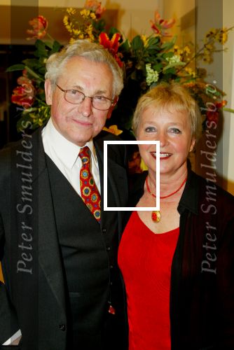 Amsterdam 12 maart 2002
Modeshow Monique Collignon in Sotheby\'s
Judith Bosch met vriend