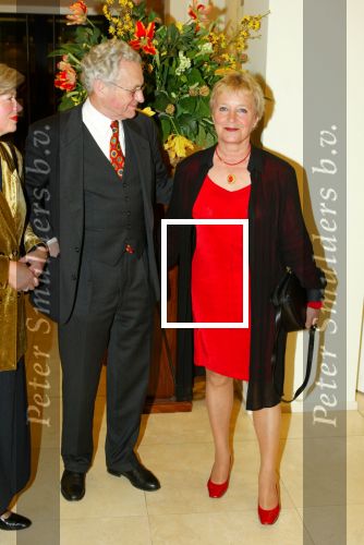 Amsterdam 12 maart 2002
Modeshow Monique Collignon in Sotheby\'s
Judith Bosch met vriend