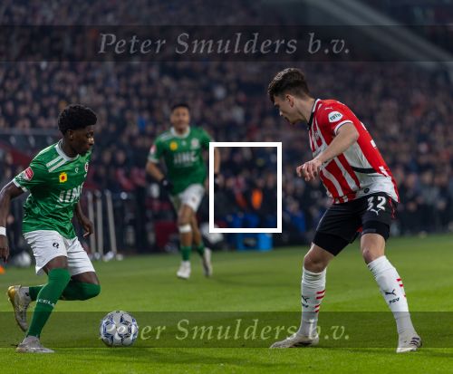 Eindhoven, 14 Januari 2025
Bekerwedstrijd 1/8 Finale PSV-Excelsior, eindstand 3-3 Na verlenging 5-4
Matteo Dams
Foto Jan Hoogsteen