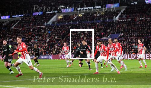 Eindhoven, 29 Januari 2025
8e en laatste wedstrijd  Champions League seizoen 2024-2025 PSV-FC Liverpool, eindstand 3-2

Fotograaf Marco Ferrageau