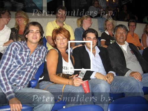 Amsterdam 22 juni 2006
Robbie Williams optreden in de arena.
Ron Brandsteder met Yvonne Rick en ....
Peter Smulders bv