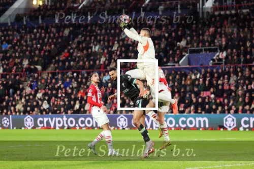 Eindhoven, 29 Januari 2025
8e en laatste wedstrijd  Champions League seizoen 2024-2025 PSV-FC Liverpool, eindstand 3-2
Walter Benitez
Fotograaf Marco Ferrageau