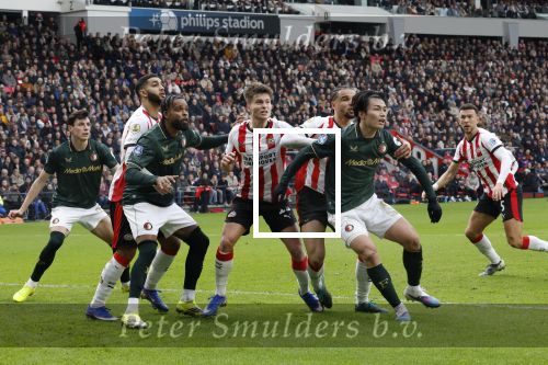 Eindhoven, 1 Februari 2026
Kompetitiewedstrijd PSV-Feyenoord, eindstand 3-0
Ayase Ueda Anel Ahmedhodzic Jeramiah St. Juste Guus Til  Esmir Bajraktarevic Ismael Saibari en Ivan Perisic Timon Wellenreuther
