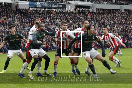 Eindhoven, 1 Februari 2026
Kompetitiewedstrijd PSV-Feyenoord, eindstand 3-0
Ayase Ueda Anel Ahmedhodzic Jeramiah St. Juste Guus Til  Esmir Bajraktarevic Ismael Saibari en Ivan Perisic Timon Wellenreuther