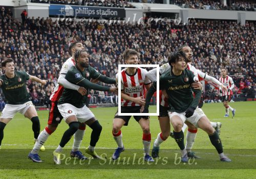 Eindhoven, 1 Februari 2026
Kompetitiewedstrijd PSV-Feyenoord, eindstand 3-0
Ayase Ueda Anel Ahmedhodzic Jeramiah St. Juste Guus Til  Esmir Bajraktarevic Ismael Saibari en Ivan Perisic Timon Wellenreuther