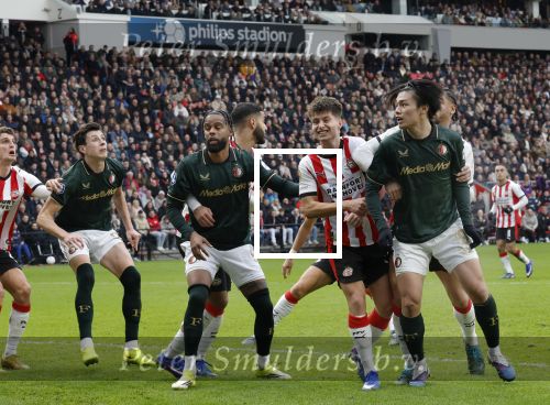 Eindhoven, 1 Februari 2026
Kompetitiewedstrijd PSV-Feyenoord, eindstand 3-0
Ayase Ueda Anel Ahmedhodzic Jeramiah St. Juste Guus Til  Esmir Bajraktarevic Ismael Saibari en Ivan Perisic Timon Wellenreuther