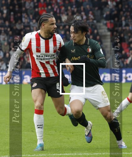 Eindhoven, 1 Februari 2026
Kompetitiewedstrijd PSV-Feyenoord, eindstand 3-0
Ayase Ueda en Armando Obispo