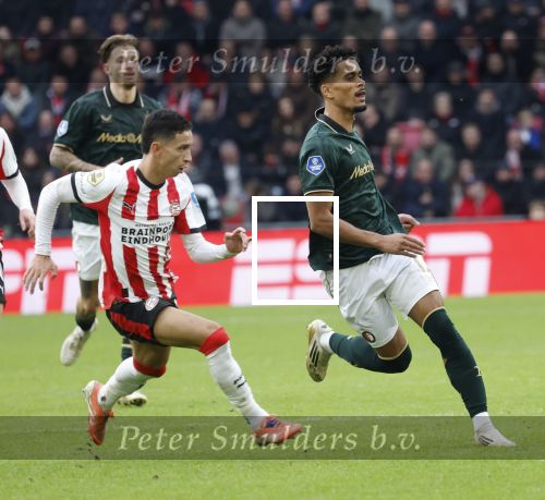 Eindhoven, 1 Februari 2026
Kompetitiewedstrijd PSV-Feyenoord, eindstand 3-0
Concalo Borges en Mauro Jr.