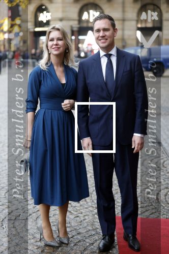 Amsterdam 12 januari 2026
Nieuwjaarsreceptie Koning Willem Alexander en Koningin Maxima bij het paleis op de dam . Vandaag komen er vooral mensen uit de politiek.  Femke Wiersma  en Eelco Heinen