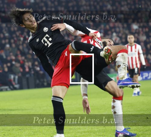 Eindhoven, 28 Januari 2026
Laatste wedstrijd in voorronde Champions League
PSV-Bayern Munchen, eindstand 1-2
Hiroki Ito en Ismael Saibari