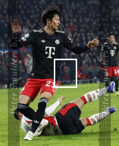 Eindhoven, 28 Januari 2026
Laatste wedstrijd in voorronde Champions League
PSV-Bayern Munchen, eindstand 1-2
Hiroki Ito en Ismael Saibari