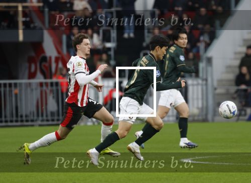Eindhoven, 1 Februari 2026
Kompetitiewedstrijd PSV-Feyenoord, eindstand 3-0
Hwang In-beom en Paul Wanner