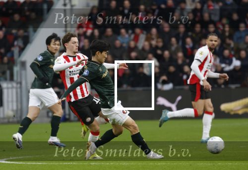Eindhoven, 1 Februari 2026
Kompetitiewedstrijd PSV-Feyenoord, eindstand 3-0
Hwang In-beom en Paul Wanner