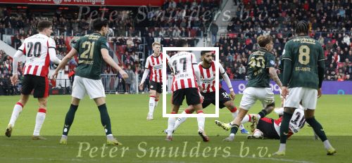 Eindhoven, 1 Februari 2026
Kompetitiewedstrijd PSV-Feyenoord, eindstand 3-0
Ismael Saibari en Luciano Valente