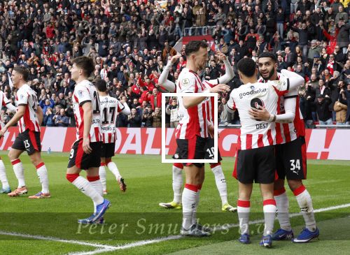 Eindhoven, 1 Februari 2026
Kompetitiewedstrijd PSV-Feyenoord, eindstand 3-0
Ivan Perisic en Ismail Saibari scoort 3-0
