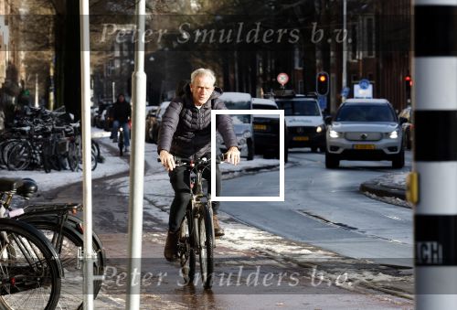 Amsterdam 6 januari 2026
Jaap Jongbloed vertrekt bij zijn sportschool op de fiets naar huis .