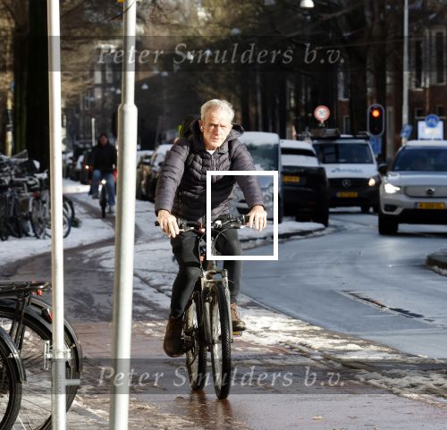 Amsterdam 6 januari 2026
Jaap Jongbloed vertrekt bij zijn sportschool op de fiets naar huis .