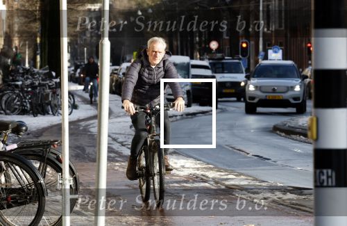 Amsterdam 6 januari 2026
Jaap Jongbloed vertrekt bij zijn sportschool op de fiets naar huis .
