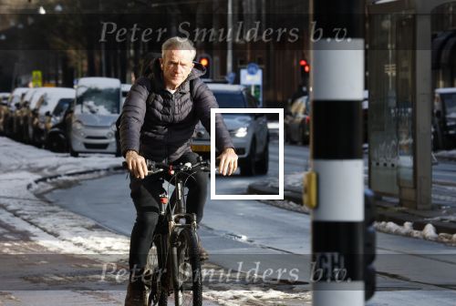 Amsterdam 6 januari 2026
Jaap Jongbloed vertrekt bij zijn sportschool op de fiets naar huis .