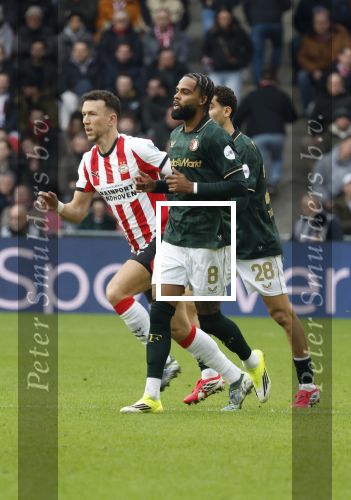 Eindhoven, 1 Februari 2026
Kompetitiewedstrijd PSV-Feyenoord, eindstand 3-0
Jeramiah St. Juste