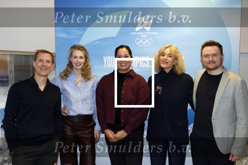 Hilversum 20 januari 2026
Presentatie crew van Eurosport die naar de olympische spelen gaan. Jochem Uytdehaage Anne Greet Haars Ranomi Kromowidjojo Lexie Stevens en en Herbert Cool
