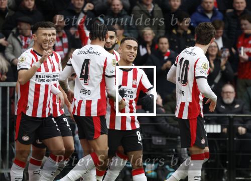 Eindhoven, 1 Februari 2026
Kompetitiewedstrijd PSV-Feyenoord, eindstand 3-0
Joey Veerman Armando Obispo Ismael Saibarin Sergino Dest Paul Wanner EsmirBajraktarevic Guus Til