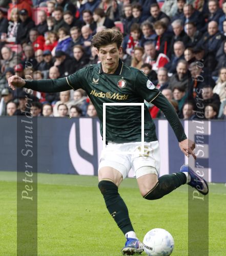 Eindhoven, 1 Februari 2026
Kompetitiewedstrijd PSV-Feyenoord, eindstand 3-0
Jordan Bos