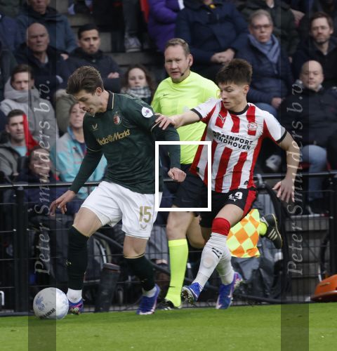 Eindhoven, 1 Februari 2026
Kompetitiewedstrijd PSV-Feyenoord, eindstand 3-0
Jordan Bos en Esmir Bajraktarevic