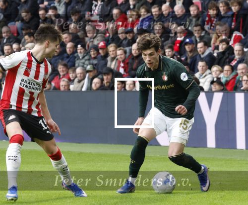 Eindhoven, 1 Februari 2026
Kompetitiewedstrijd PSV-Feyenoord, eindstand 3-0
Jordan Bos en Esmir Bajraktarevic