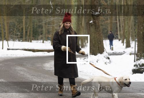 Huizen 11 januari 2026
Linda de Mol en haar partner Jeroen Rietbergen laten in een koud Huizen hun twee honden uit . Ze zijn beide warm aangekleed .