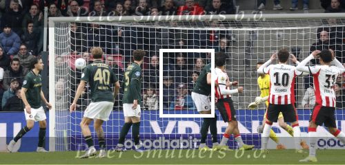 Eindhoven, 1 Februari 2026
Kompetitiewedstrijd PSV-Feyenoord, eindstand 3-0