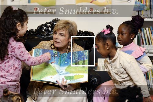 Amsterdam 21 januari 2026
Prinses Laurentien leest voor de 20e keer voor aan kinderen in de Bibliotheek Reigersbos in Amsterdam Bijlmer.