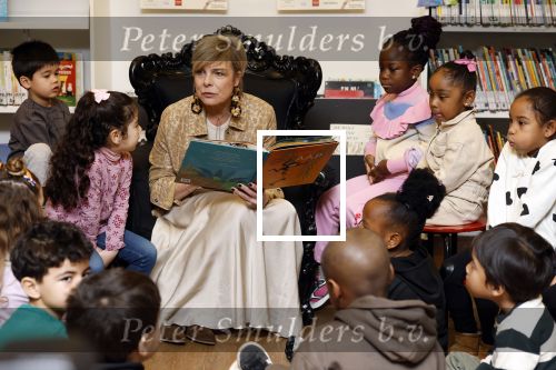 Amsterdam 21 januari 2026
Prinses Laurentien leest voor de 20e keer voor aan kinderen in de Bibliotheek Reigersbos in Amsterdam Bijlmer.
