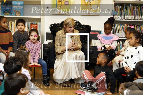 Amsterdam 21 januari 2026
Prinses Laurentien leest voor de 20e keer voor aan kinderen in de Bibliotheek Reigersbos in Amsterdam Bijlmer.