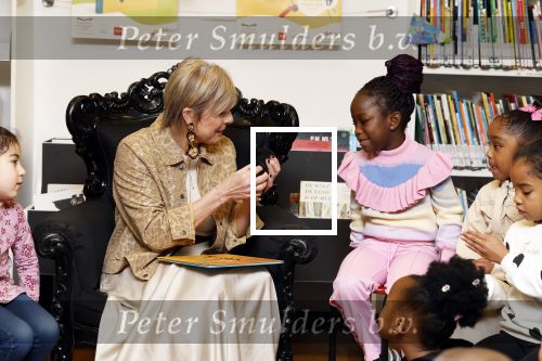 Amsterdam 21 januari 2026
Prinses Laurentien leest voor de 20e keer voor aan kinderen in de Bibliotheek Reigersbos in Amsterdam Bijlmer.
