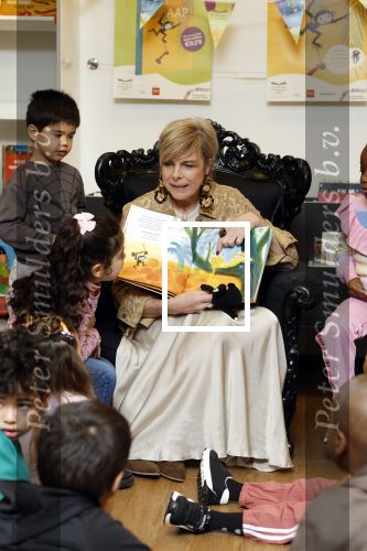 Amsterdam 21 januari 2026
Prinses Laurentien leest voor de 20e keer voor aan kinderen in de Bibliotheek Reigersbos in Amsterdam Bijlmer.