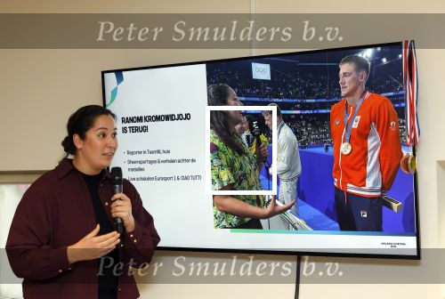Hilversum 20 januari 2026
Presentatie crew van Eurosport die naar de olympische spelen gaan. Ranomi Kromowidjojo