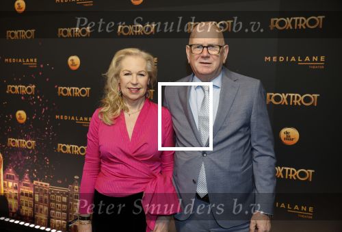 Amsterdam 18 januari 2025
Premiere Foxtrot in het deLaMar theater . Ruud de Graaf met partner Margreet Duin