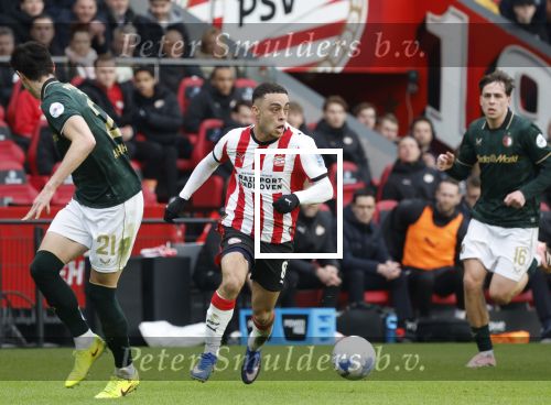 Eindhoven, 1 Februari 2026
Kompetitiewedstrijd PSV-Feyenoord, eindstand 3-0
Sergino Dest