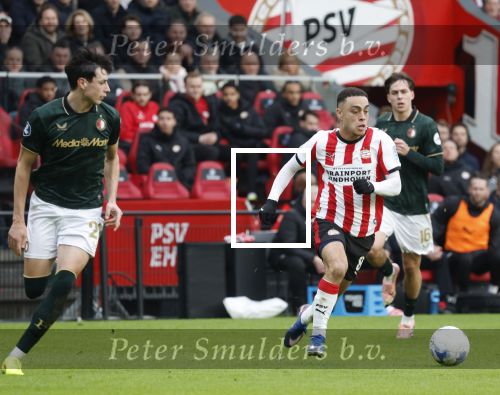 Eindhoven, 1 Februari 2026
Kompetitiewedstrijd PSV-Feyenoord, eindstand 3-0
Sergino Dest