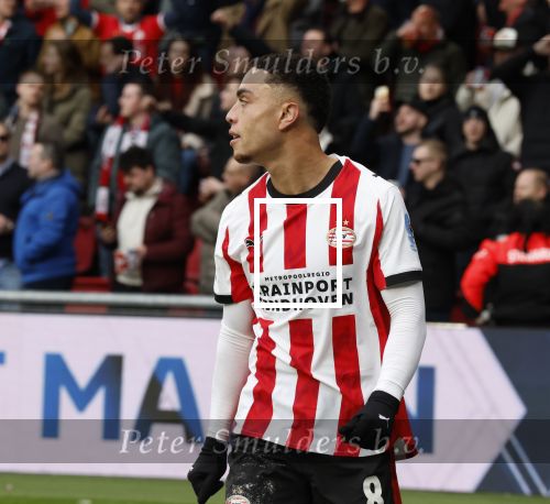 Eindhoven, 1 Februari 2026
Kompetitiewedstrijd PSV-Feyenoord, eindstand 3-0
Sergino Dest