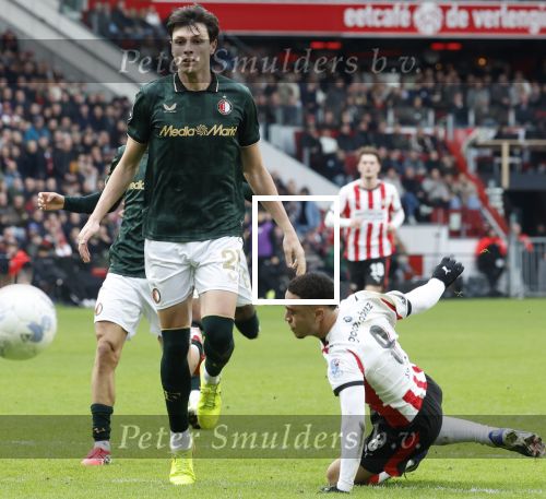 Eindhoven, 1 Februari 2026
Kompetitiewedstrijd PSV-Feyenoord, eindstand 3-0
Sergino Dest